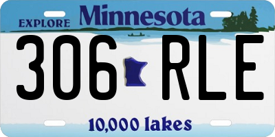 MN license plate 306RLE