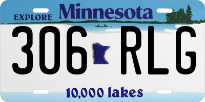 MN license plate 306RLG