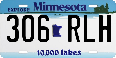 MN license plate 306RLH