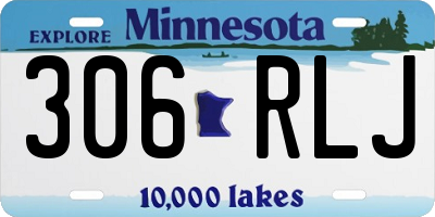MN license plate 306RLJ