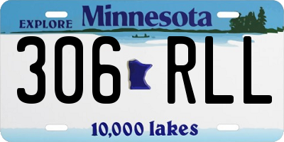 MN license plate 306RLL