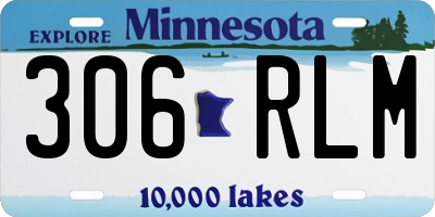 MN license plate 306RLM