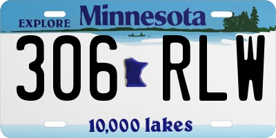 MN license plate 306RLW