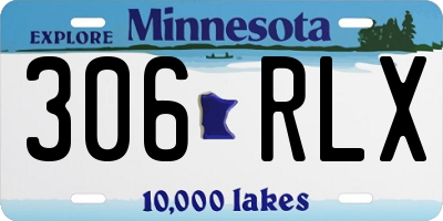 MN license plate 306RLX
