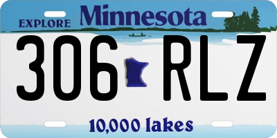 MN license plate 306RLZ