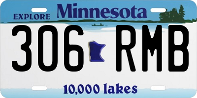 MN license plate 306RMB