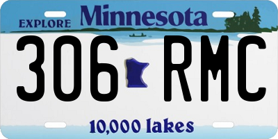 MN license plate 306RMC