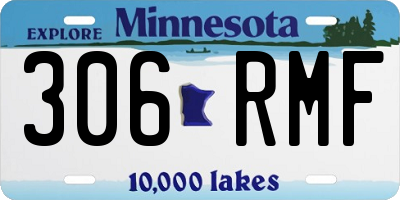 MN license plate 306RMF
