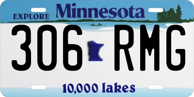 MN license plate 306RMG