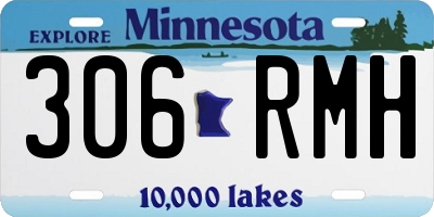 MN license plate 306RMH