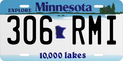 MN license plate 306RMI