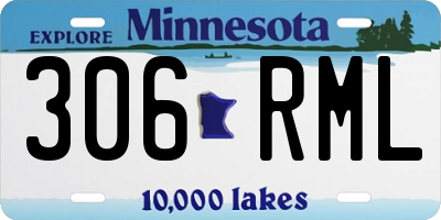 MN license plate 306RML