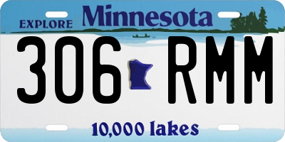 MN license plate 306RMM