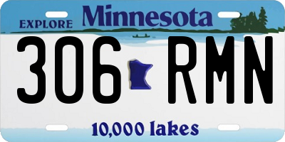 MN license plate 306RMN