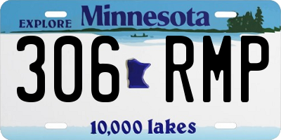 MN license plate 306RMP