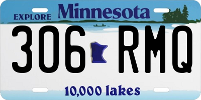 MN license plate 306RMQ