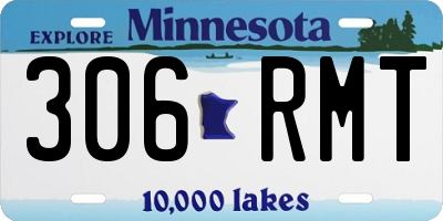 MN license plate 306RMT