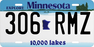MN license plate 306RMZ