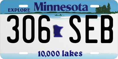 MN license plate 306SEB