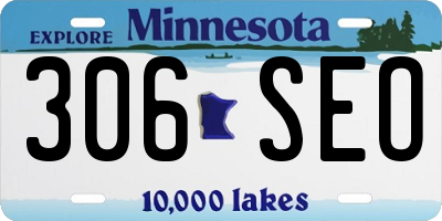 MN license plate 306SEO