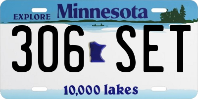 MN license plate 306SET