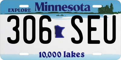 MN license plate 306SEU