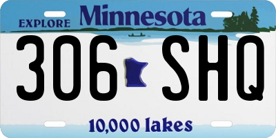 MN license plate 306SHQ