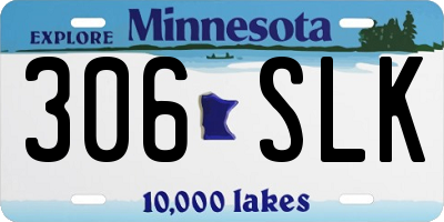 MN license plate 306SLK