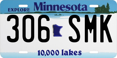 MN license plate 306SMK