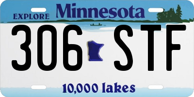 MN license plate 306STF