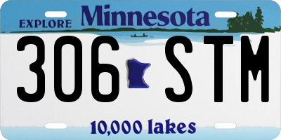 MN license plate 306STM