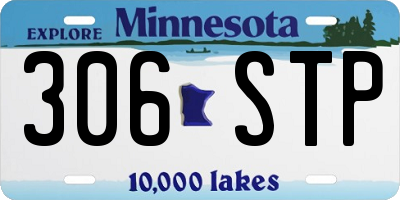 MN license plate 306STP