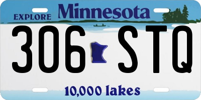 MN license plate 306STQ