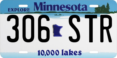 MN license plate 306STR
