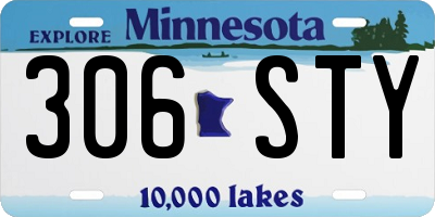 MN license plate 306STY