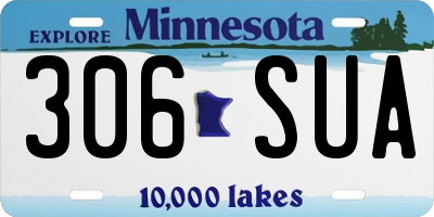 MN license plate 306SUA