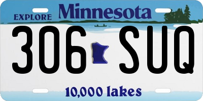 MN license plate 306SUQ