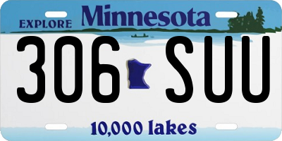 MN license plate 306SUU