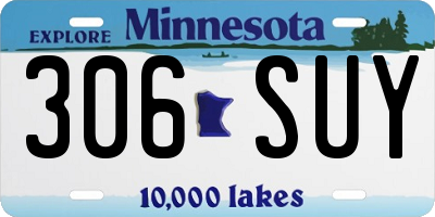 MN license plate 306SUY