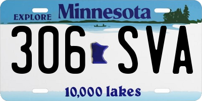 MN license plate 306SVA