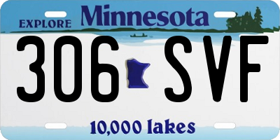 MN license plate 306SVF