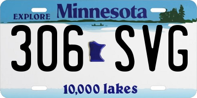 MN license plate 306SVG