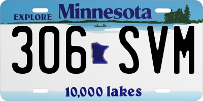MN license plate 306SVM
