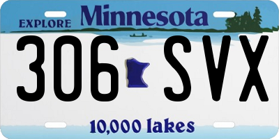 MN license plate 306SVX