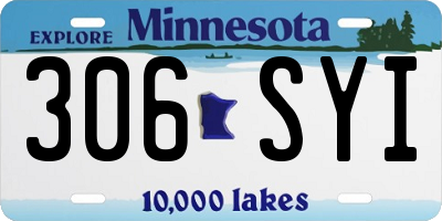 MN license plate 306SYI