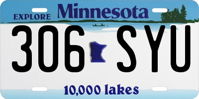 MN license plate 306SYU