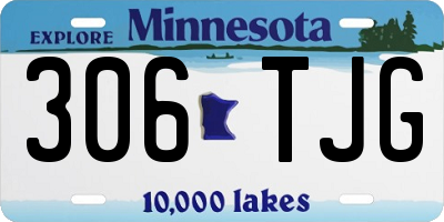 MN license plate 306TJG