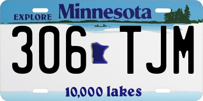 MN license plate 306TJM