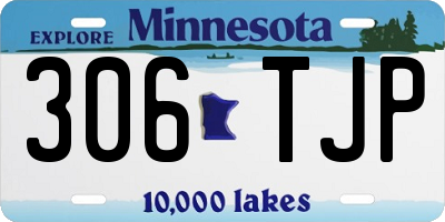 MN license plate 306TJP