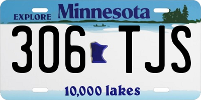 MN license plate 306TJS